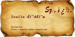 Szelle Ádám névjegykártya