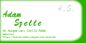adam szelle business card